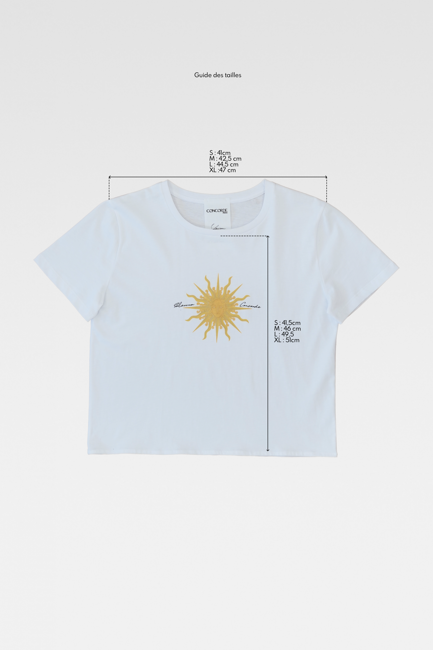 Guide des tailles T-shirt